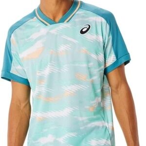 Asics Men's Match Graphic Short Sleeve - Misty Pine Size XL